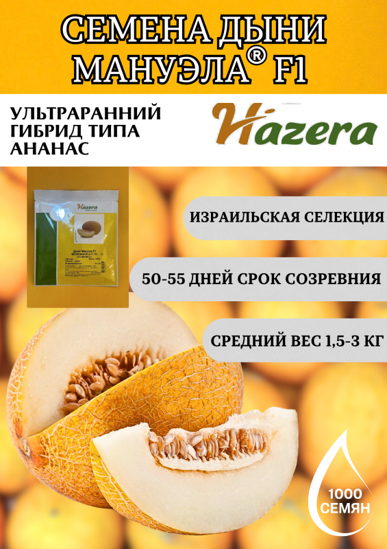 Мануэла (Нево) F1 семена дыни